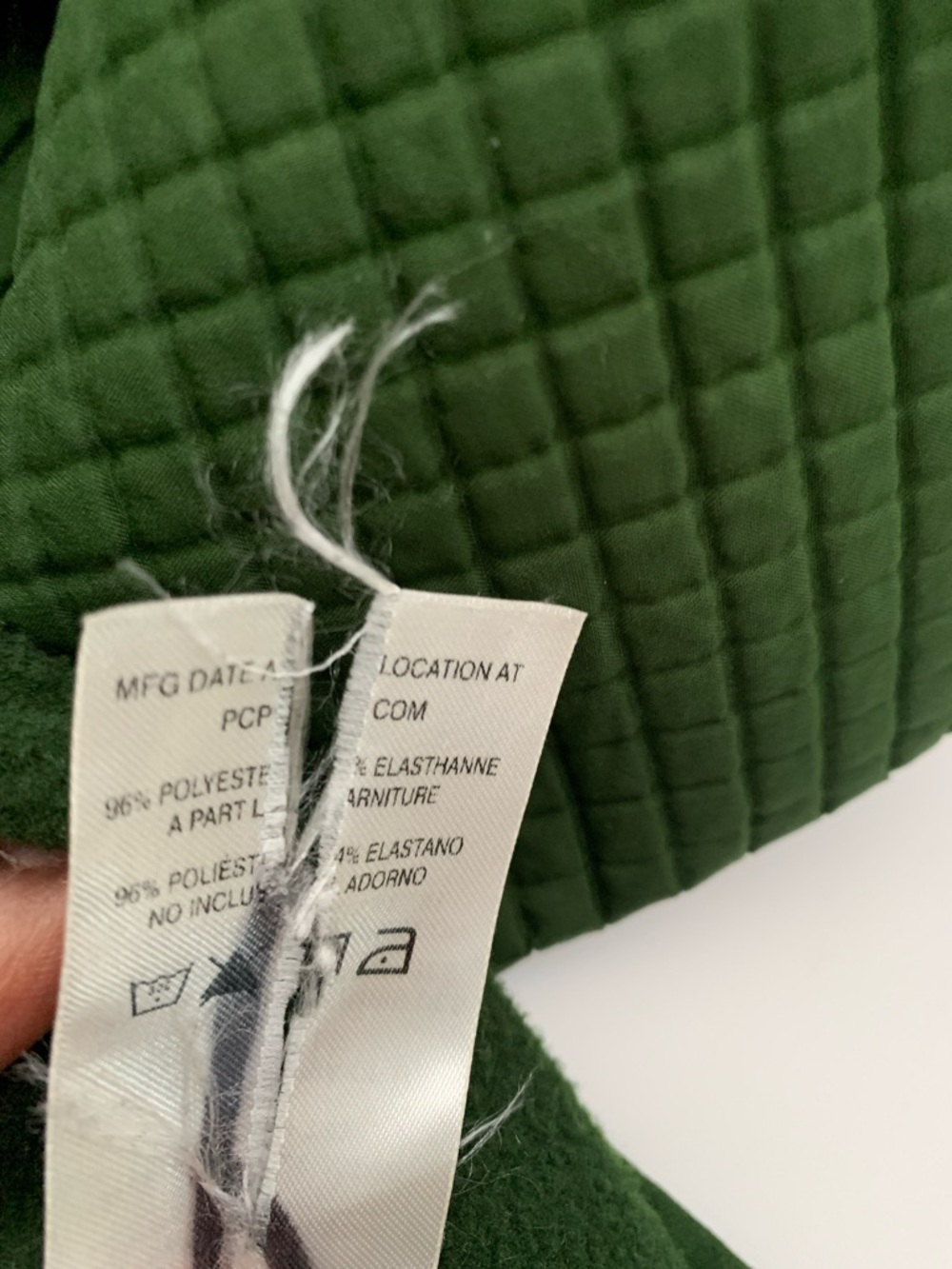 Patagonia Men’s Quilted Performance Jacket in Olive Green with Yellow Trim Sz L - Picture 6 of 7